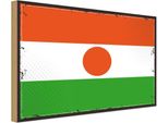 Vianmo Insegna In Legno 30X40 Cm Bandiera Nigers Retro Flag Of Niger