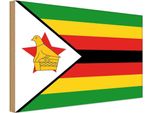 Vianmo Insegna In Legno 30X40 Cm Bandiera Simbabwes Flag Of Zimbabwe