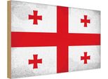 Vianmo Insegna In Legno 30X40 Cm Bandiera Georgien Flag Of Georgia