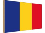 Vianmo Insegna In Legno 30X40 Cm Bandiera RumäNiens Flag Of Romania