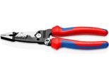 Knipex 13 72 8 Pinza Per Elettricisti Multifunzione Modello Americano Con Impugnatura Multicomponente Nera Atramentata 200 Mm