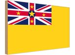 Vianmo Insegna In Legno 30X40 Cm Bandiera Niues Flag Of Niue