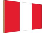 Vianmo Insegna In Legno 30X40 Cm Bandiera Perus Flag Of Peru