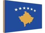Vianmo Insegna In Legno 30X40 Cm Bandiera Kosovo Flag Of Kosovo