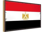 Vianmo Insegna In Legno 30X40 Cm Bandiera ÄGyptens Retro Flag Of Egypt