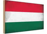 Vianmo Insegna In Legno 30X40 Cm Bandiera Ungarn Flag Of Hungary