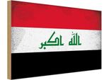 Vianmo Insegna In Legno 30X40 Cm Bandiera Irak Flag Of Iraq