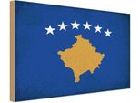 Vianmo Insegna In Legno 30X40 Cm Bandiera Kosovo Flag Of Kosovo