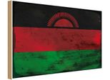 Vianmo Insegna In Legno 30X40 Cm Bandiera Malawi Flag Of Malawi