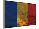Vianmo Insegna In Legno 30X40 Cm Bandiera RumäNien Flag Of Romania