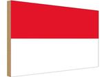 Vianmo Insegna In Legno 30X40 Cm Bandiera Monacos Flag Of Monaco