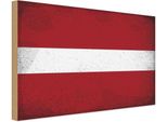 Vianmo Insegna In Legno 30X40 Cm Bandiera Lettland Flag Of Latvia