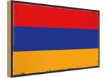 Vianmo Insegna In Legno 30X40 Cm Bandiera Armenien Retro Flag Of Armenia