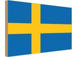 Vianmo Insegna In Legno 30X40 Cm Bandiera Schwedens Flag Of Sweden