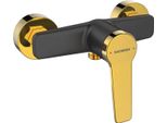 Miscelatore Doccia Miscelatore Doccia A Parete Miscelatore Doccia Alanis Nero / Oro