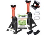 Set Di Cavalletti 2×3000 Kg Martinetto Per Auto Regolabile In Altezza