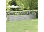 Maison Exclusive - Letto Giardino Acciaio Zincato 396X100X68Cm Argento