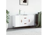 Maison Exclusive - Credenza Bianco Lucido 100X36X60 Cm Materiale Ligneo