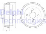 2X Delphi Tamburo Freno BF605 Per Toyota Iq (_J1_)