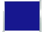 The Living Store Tenda Laterale Estensibile 120X300 Cm Blu