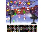 Luce Proiettore Halloween Lampada Di Proiezione A Led Per Esterni Con 16 Diapositive Luce Proiettore Natalizio Impermeabile Per Decorazione Natalizia, Halloween, Festa