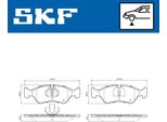Set Pastiglie Freno Anteriori Skf Per Opel Astra F Cc (T92) Vkbp 80645