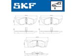 Set Pastiglie Freno Anteriori Skf Per Chrysler Voyager Iv (Rg, Rs) Vkbp 81134