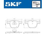 Set Di Pastiglie Freno Skf Posteriori Per Bmw 3 Berlina (E90) Vkbp 90696