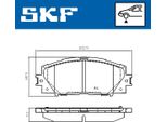 Set Pastiglie Freno Anteriori Skf Pastiglie Freno Per Toyota Yaris Hatchback (P9) Vkbp 80680