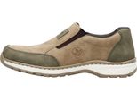 Rieker Scarpa Bassa Slip-On Da Uomo Elasticizzata Extra Larga 03354, Misura:41 Eu, Colore:Beige