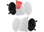 Altoparlante Da Soffitto Pyle, Altoparlante Da Incasso, Altoparlante Da Soffitto Bluetooth, Altoparlante A 2 Vie Da 300 W, Altoparlante Da Parete, Altoparlante Piatto Per Il Montaggio Del Sistema Di Altoparlanti
