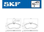 Set Pastiglie Freno Anteriori Skf Per Fiat Ducato Furgone/Telaio (230) Vkbp 81031 E