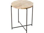 Tavolino Con Piano In Legno Di Mango Mandi, Ø 46 Cm