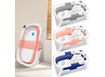 Tolletour Vasca Da Bagno Per Bambini 60,5X43X20,5Cmvasca Da Bagno Pieghevole Per Bambini Rosa Pp+Pte Vasca Da Bagno Per Bambini Con Pedana Antiscivolo (Con Cuscino Di Seduta)