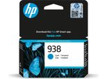 Hp 938 Cyan Original Ink Cartridge Cartuccia D'inchiostro 1 Pz Resa Standard