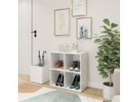 Vidaxl Scarpiera Da Corridoio Bianca 105X35,5X70 Cm Materiale A Base Di Legno - Scarpiera - Scarpiere - Portascarpe - Portascarpe