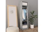 Vidaxl Armadio Grigio Cemento 50X50X200 Cm In Legno - Armadio - Armadi - Armadio A Muro - Armadio A Muro - Guardaroba