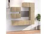 Maison Exclusive - Set Di Mobili Porta Tv 6 Pz Rovere Sonoma In Legno Multistrato