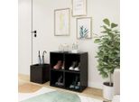 Vidaxl Scarpiera Da Corridoio Grigio 105X35,5X70 Cm Materiale A Base Di Legno - Scarpiera - Armadietti Per Scarpe - Portascarpe - Portascarpe
