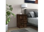 Maison Exclusive - Comodini 2 Pz. Rovere Affumicato 40X35X62,5 Cm Materiale Ligneo