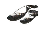 Specchio Da Parete Home Esprit Pesce Color Argento 70 X 10 X 110 Cm 70 X 10 X 100 Cm