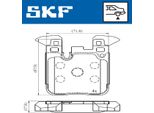 Set Di Pastiglie Freno Posteriori Skf Per Bmw 1 Hatchback (F20) Vkbp 90554