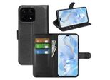 Per Honor X8B Smart Cellulare Custodia Nera Custodia In Pelle Finta Cover Case Book