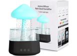 Umidificatore, Umidificatore Per Ambienti, Umidificatore 450 Ml, Umidificatore Per Camera Da Letto, Umidificatore A Nuvola Per Casa, Ufficio, Stanza, Stanza Dei Bambini, Nero