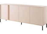 Credenza Dast 203X39,5X81Cm Beige A 4 Ante