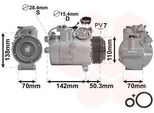 Van Wezel 0600K428 - Compressore Aria Condizionata Oe 64526987890 Per Serie 5 (F10), Serie 5 Gt (F07), Serie 5 (F11), Serie 7 (F01), X5 (E70), X6 (E71)