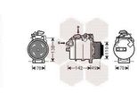Van Wezel 0600K387 - Compressore Aria Condizionata Oe 64526987862 Per Serie 1 (E81), Serie 1 (E87), Serie 1 (E88), Serie 1 (E82), Serie 3 (E90), Serie 3 (E93), Serie 3 (E92), Serie 3 (E91), Serie 5 (E60), Serie 5 (E61), X1 (E84)