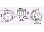 Prasco OL8689 - Motore Soffiatore Oe 6441BE Per Nemo, Punto, Fiorino, Qubo, Adam, Corsa D (S07), Corsa E (X15), Bipper (Aa), Bipper Tepee