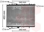 Van Wezel 40002290 Radiatore Raffreddatore Acqua Raffreddatore Motore Adatto A Peugeot 207 (Wa, Wc) 207 Cc (Wd) 208 I Hatchback (Ca, Cc) 207 Sw (Wk) 1007 (Km)
