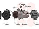 Van Wezel 8300K216 - Compressore Aria Condizionata Oe 97701 2P160 Per Sorento Ii (Xm)